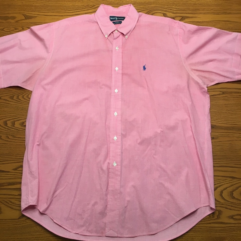 Checkered Pink & White Blake S/S Oxford